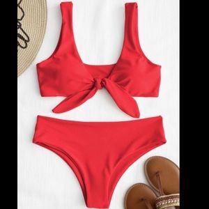 Zaful Front-Knot Bikini
